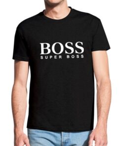 Marškinėliai boso dienai. Vyriški marškinėliai su spauda Super boss