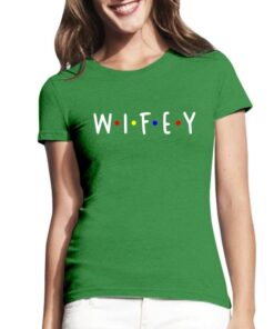 Moteriški marškinėliai su spauda Wifey
