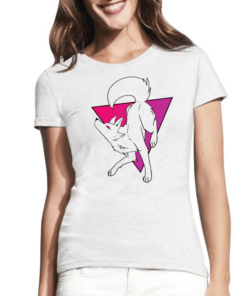 Moteriški marškinėliai su spauda Lapė