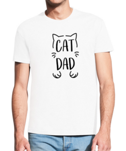 Vyriški marškinėliai su spauda Cat shape