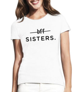 Balta moteriška maikutė Bff sisters
