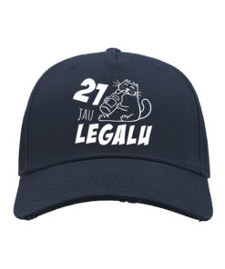 Mėlyna universali gimtadienio kepuraitė Jau legalu