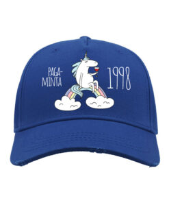 Mėlyna universali gimtadienio kepuraitė Pagaminta 1998