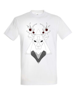 Universalūs marškinėliai "Mr. Deer" balta