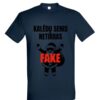 Universalūs marškinėliai "Kalėdų Senis FAKE" tamsiai mėlyna