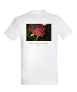 Universalūs marškinėliai "Rose thorns" balta