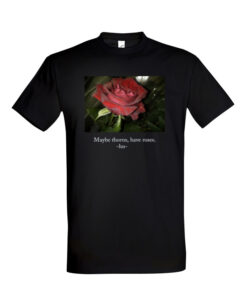 Universalūs marškinėliai "Rose thorns" juoda