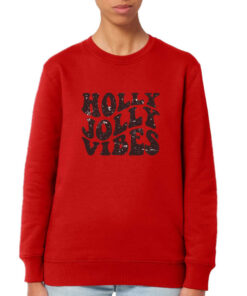 Universalus kalėdinis džemperis vyrams ir moterims Holly jolly vibes
