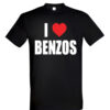 Universalūs marškinėliai "I <3 BENZOS" juoda