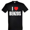 Universalūs marškinėliai "I HEART BENZOS" juoda