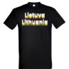 Universalūs marškinėliai "Lietuva- trispalvė " juoda