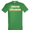 Universalūs marškinėliai "Lietuva- trispalvė " kelly žalia