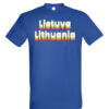 Universalūs marškinėliai "Lietuva- trispalvė " royal mėlyna