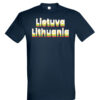 Universalūs marškinėliai "Lietuva- trispalvė " tamsiai mėlyna