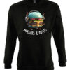 Universalus džemperis "Burgers & Beats" juoda