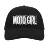 Universali kepurė su snapeliu "Moto girl" juoda