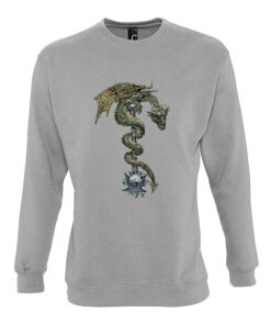Universalus džemperis "Dragon Mace" pilka melanžinė
