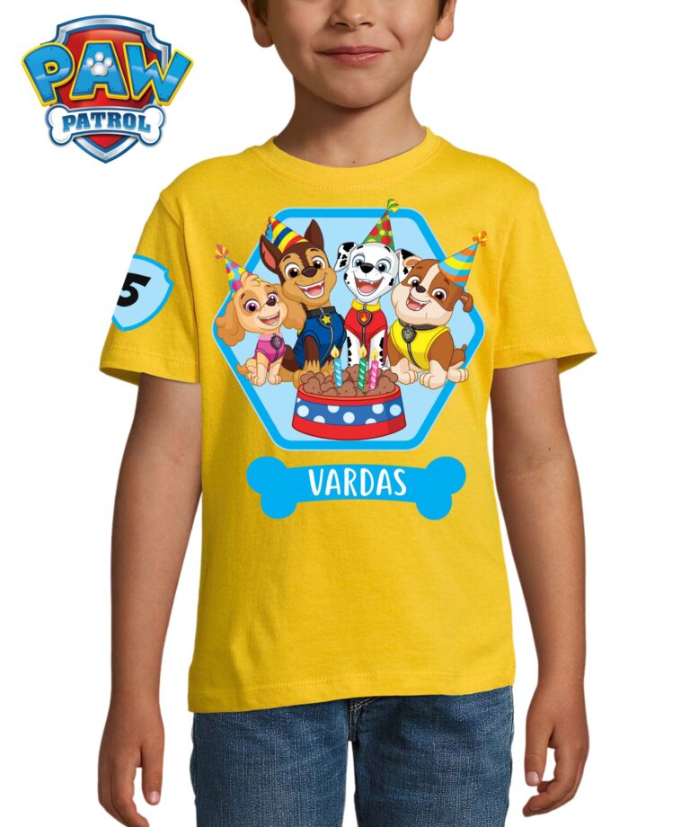 Marškinėliai vaikams su Šunyčiais patruliais