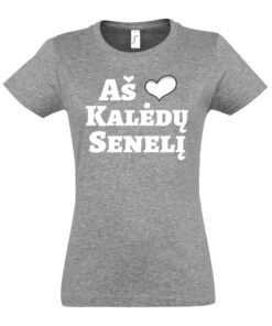 Moteriški marškinėliai "Myliu Kalėdų Senelį"