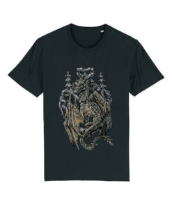 Universalūs ekologiški marškinėliai "Gothic Dragon"
