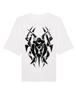 Universalūs ekologiški oversized marškinėliai "Industrial Metal"