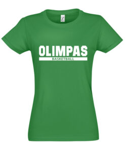 Moteriški marškinėliai "Olimpas žalia 2"