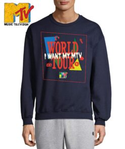 Džemperis su spauda priekyje ir nugaroje World tour - MTV kolekcija