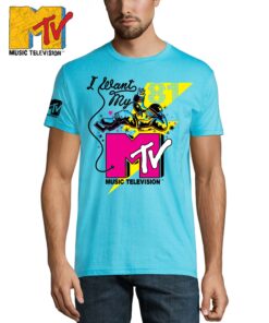 Marškinėliai su užrašu I want my MTV
