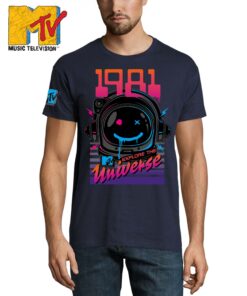 Marškinėliai su užrašu MTV 1981