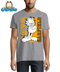 Trumpomis rankovėmis marškinėliai vyrams su spauda iš Garfieldo kolekcijos Garfield 1978
