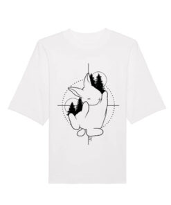Universalūs ekologiški oversized marškinėliai "Bunny"
