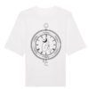 Universalūs ekologiški oversized marškinėliai "Is it time"