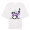 Universalūs ekologiški oversized marškinėliai "Magic fox 2"