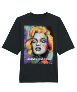 Universalūs ekologiški oversized marškinėliai "LEGENDS NEVER DIE4"