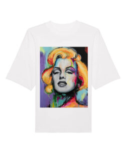 Universalūs ekologiški oversized marškinėliai "Marilyn Monroe"