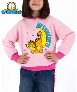 Rožinis džemperis vaikams iš Garfildo kolekcijos Netrukdyti