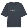 Universalūs ekologiški oversized marškinėliai "Breath in"