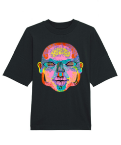 Universalūs ekologiški oversized marškinėliai "No Body - Color"