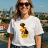 Moteriški marškinėliai su juokingais užrašais Bananerino Doggerino