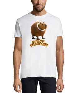 Vyriški marškinėliai su juokingais užrašais Capibara Cocossini