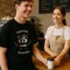 Universalūs marškinėliai su juokingais užrašais Cappuccino Assassino