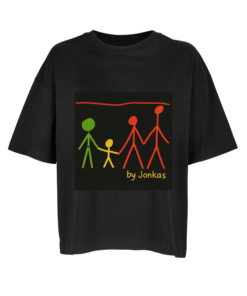 Moteriški oversized marškinėliai "Family"