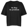 Moteriški oversized marškinėliai "No problem"