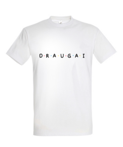 Universalūs marškinėliai "Balti - draugai"