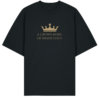 Ekologiški oversized marškinėliai "A crown born"