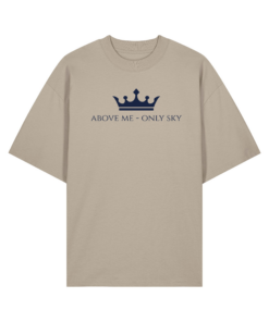 Ekologiški oversized marškinėliai "Above me"