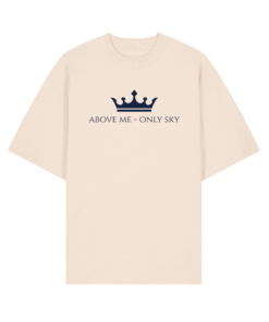 Universalūs ekologiški oversized marškinėliai "Above me"