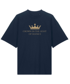 Universalūs ekologiški oversized marškinėliai "Crown In The Light"