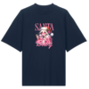 Universalūs ekologiški oversized marškinėliai "Kalėdos Santa"