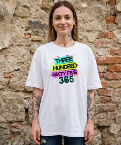 Madingiausi oversized marškinėliai su spauda 365